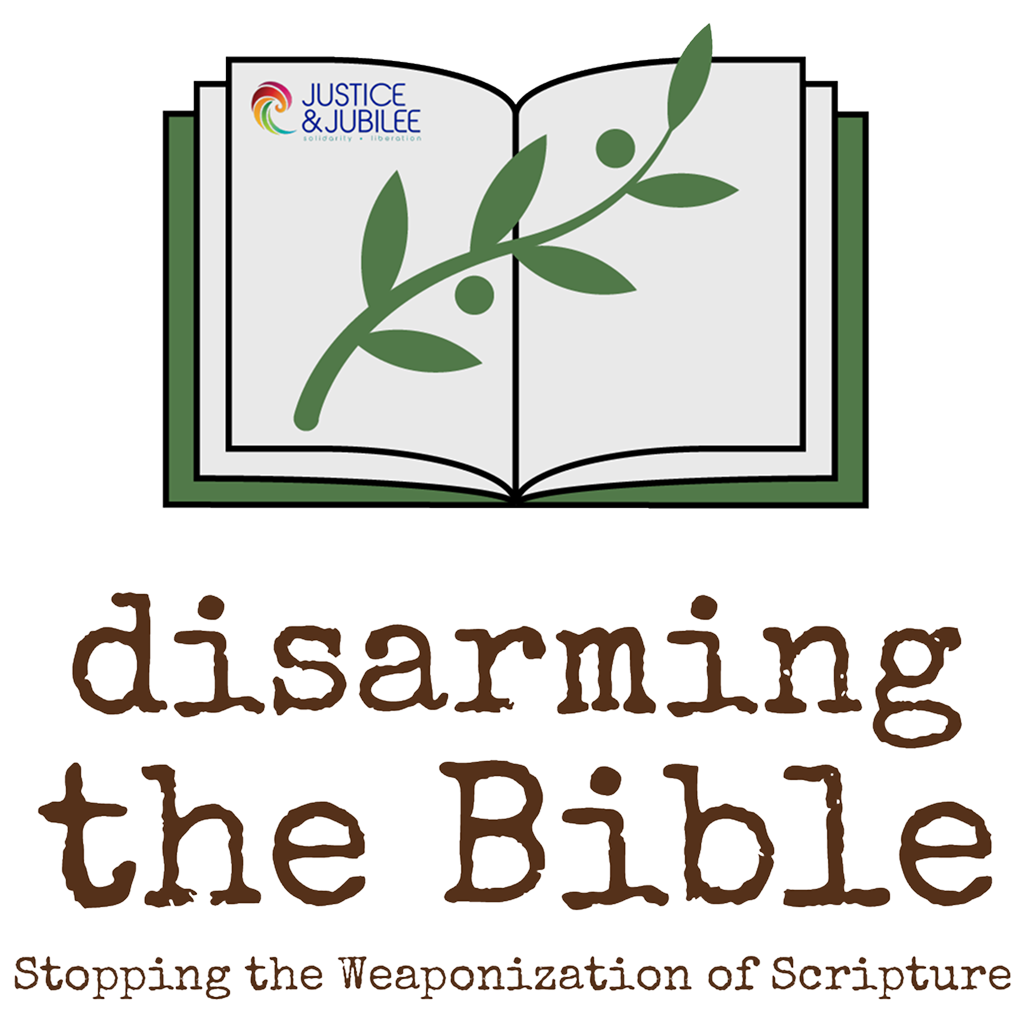 justice & jubilee disarming the bible logo